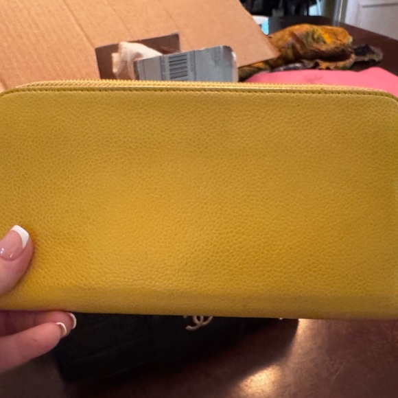 Chanel Yellow Leather Wallet - Picture 14 of 14
